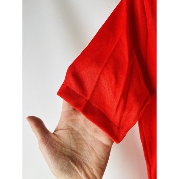 NOS VTG 70s Blank Knit Button Henley Shirt Blouse Disco Rockabilly - Picture 3 of 6